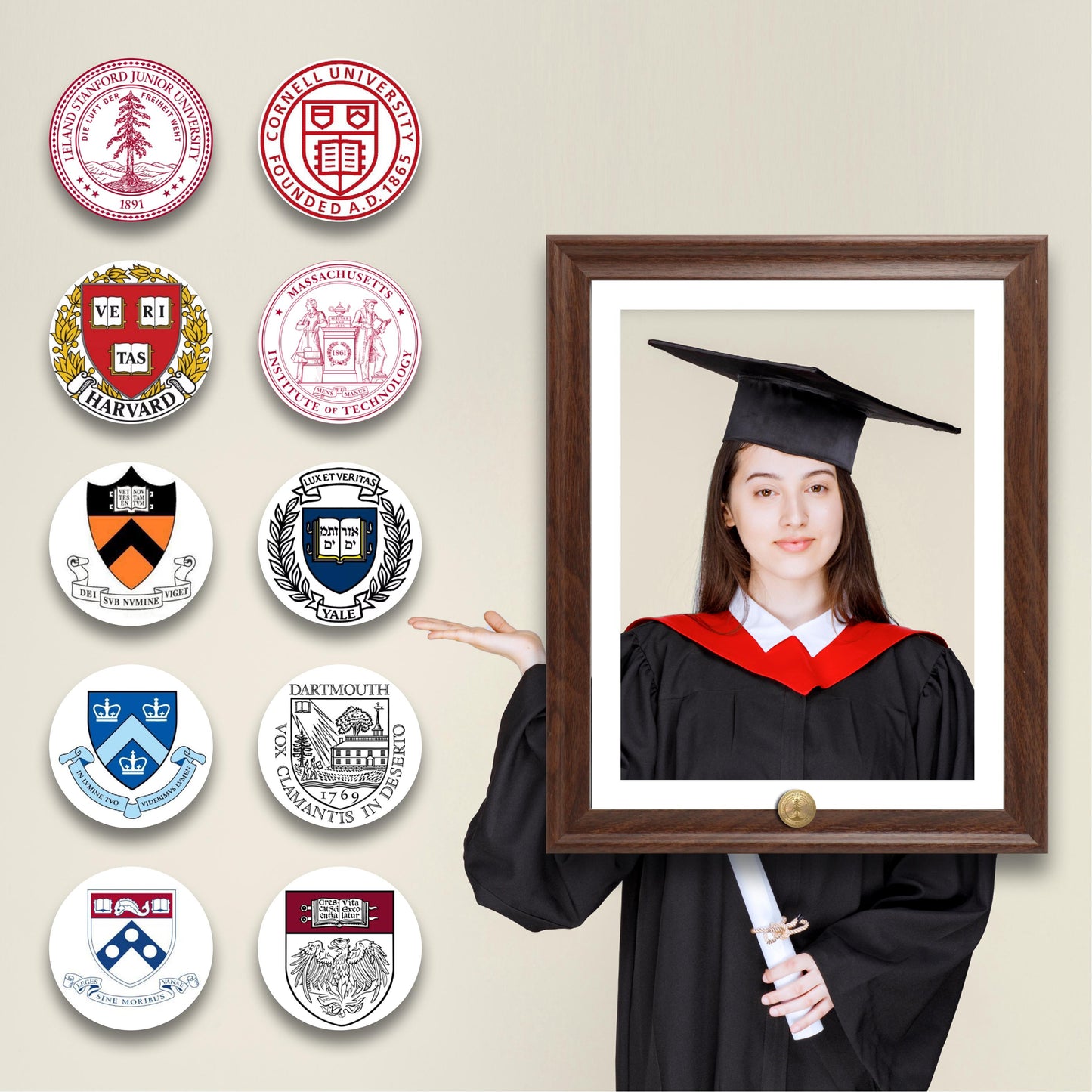 Custom Picture Frame Photo Frame Embellished Gift for Wall and Tabletop Display